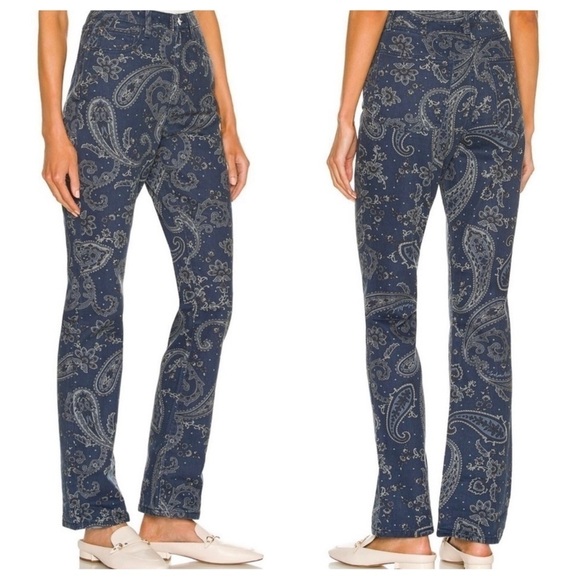 WeWoreWhat Revolve The Icon Jean in Paisley - Night Sky Sz. 24 - Picture 2 of 14